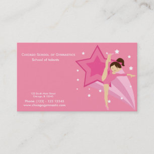 Gymnastics School Business Card