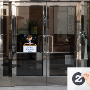 Gymnastics School Class Academy Custom    Window Cling