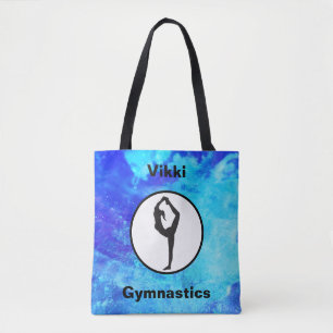 Gymnastics Scorpion Pose Watercolor Tote Bag