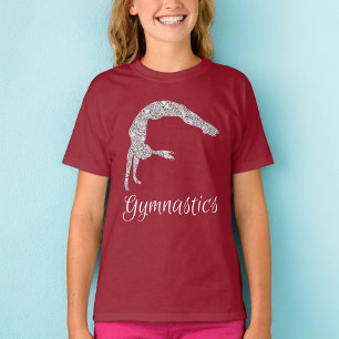 Gymnastics Silver Shimmer Back Handspring   T-Shirt