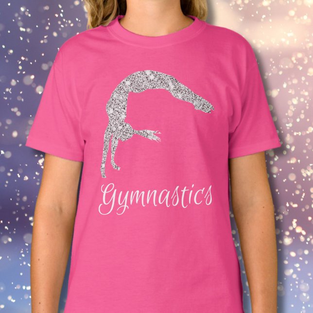 Gymnastics Silver Shimmer  T-Shirt (Creator Uploaded)