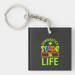 Gymnastics & Slime Key Ring