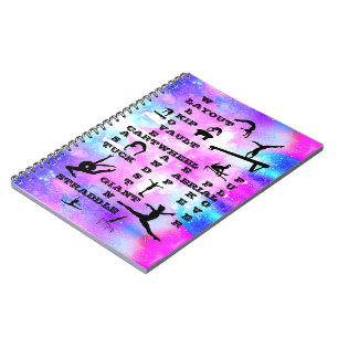 Gymnastics Spiral Photo Notebook for Girls