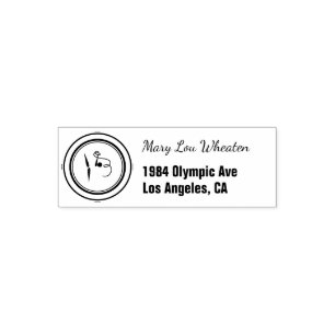 Gymnastics Sport   Gymnast Tumbling Return Address Self-inking Stamp