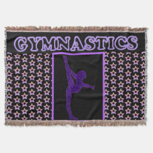 Gymnastics Star Throw Blanket