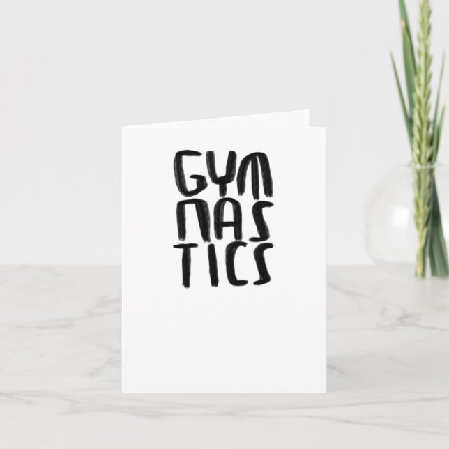 Gymnastics Sticker  Card (Front)