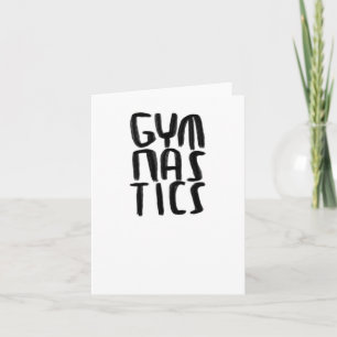 Gymnastics Sticker  Card