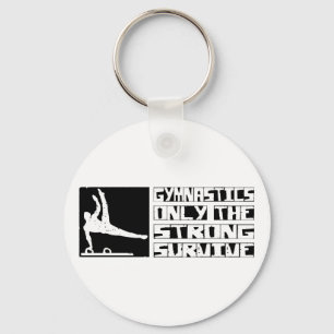 Gymnastics Survive Key Ring