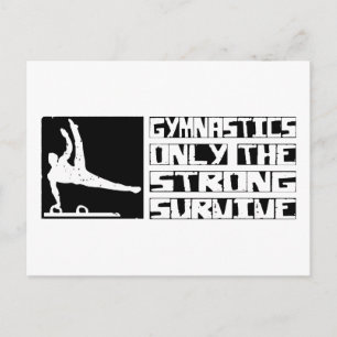 Gymnastics Survive Postcard