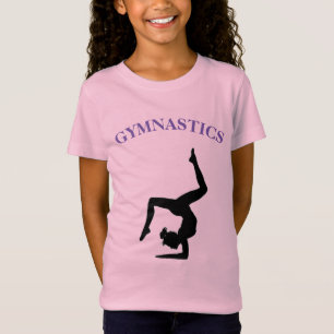 Gymnastics T-Shirt for Girls Personalised