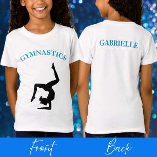 Gymnastics T-Shirt for Girls Personalised