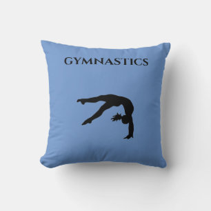 GYMNASTICS throw pillow. Cushion