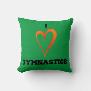 Gymnastics throw pillow. cushion