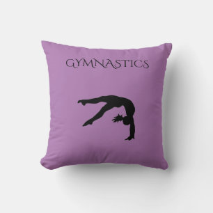 GYMNASTICS throw pillow. Cushion