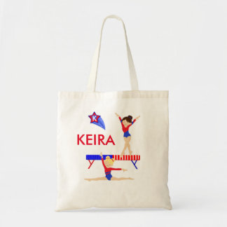 Gymnastics tote bag - red, white, blue