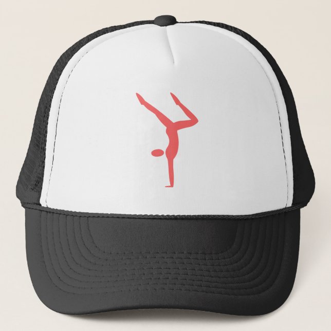 Gymnastics - Tropical Pink Trucker Hat (Front)