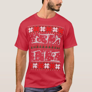 Gymnastics Ugly Christmas Happy Holiday Gymnast Xm T-Shirt