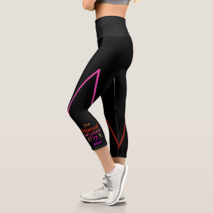Gymnastics Uneven Bars - Believed She Could Fly Capri Leggings