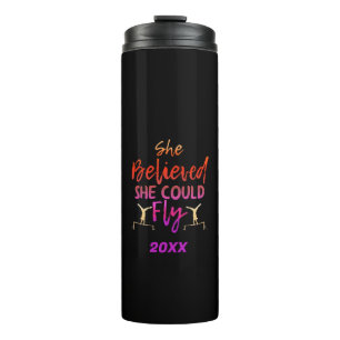 Gymnastics Uneven Bars - Believed She Could Fly Thermal Tumbler