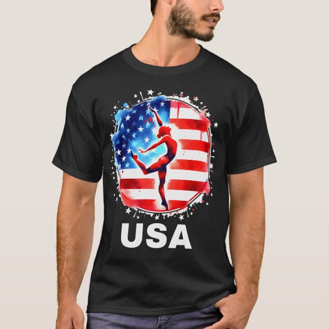 Gymnastics United States Team Apparel American Gym T-Shirt (Front)