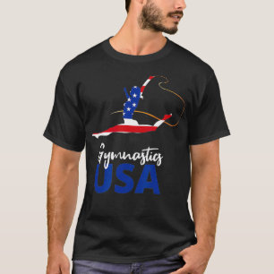 Gymnastics USA Team Fan American Pride US Flag Spo T-Shirt