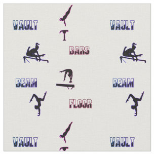Gymnastics Vault, Bars, Beam, Floor Fabric