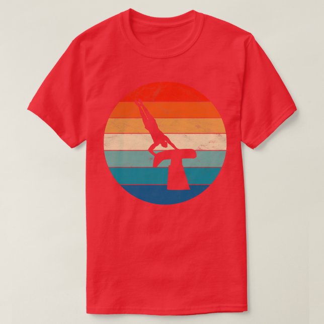Gymnastics Vault T-Shirt (Design Front)