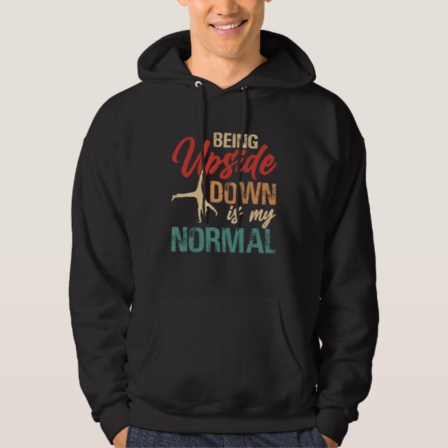 Gymnastics Women men Girls Teens Gymnast Dance Ret Hoodie (Front)