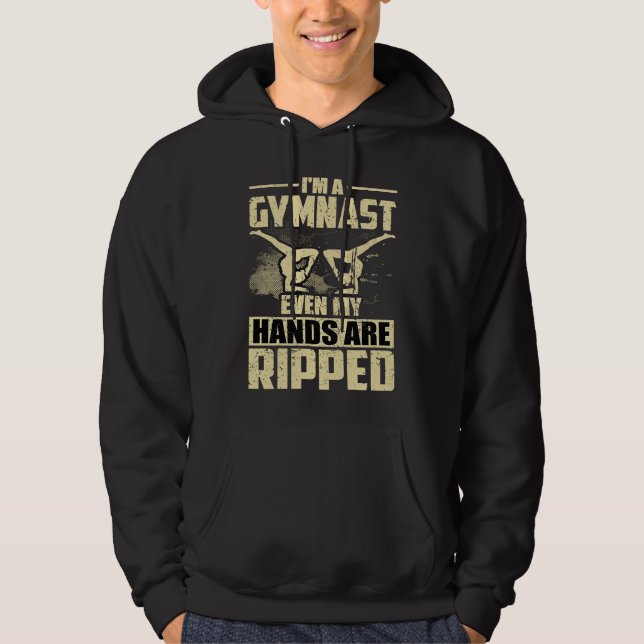 Gymnastics Women men Girls Teens Gymnast Dance Ret Hoodie (Front)