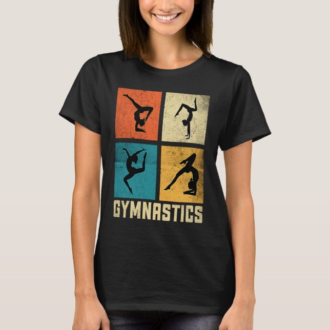 Gymnastics Women men Girls Teens Gymnast Dance Ret T-Shirt (Front)