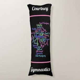 Gymnastics Word Cloud   Body Cushion