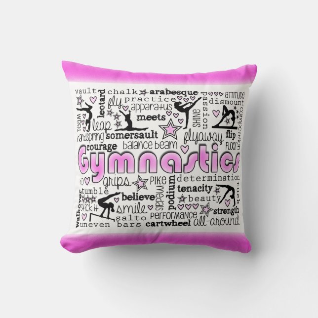 Gymnastics Words 2 Cushion (Front)