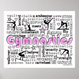 Gymnastics Words 2 Poster