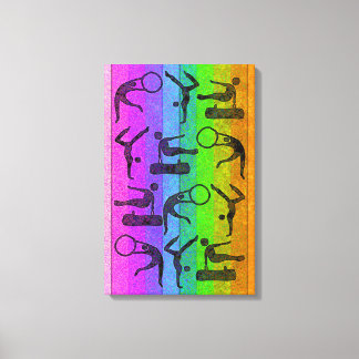 GYMNASTICS Wrapped Canvas Print