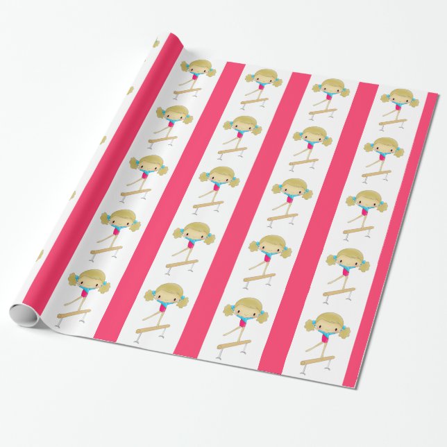 Gymnastics wrapping paper (Unrolled)