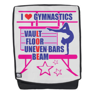 Gymnast's, I love Gymnastics, Gymnastics, Gym Backpack