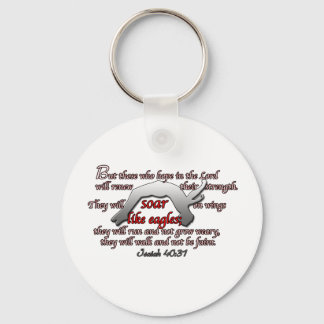 Gymnasts Soar Like Eagles Key Ring