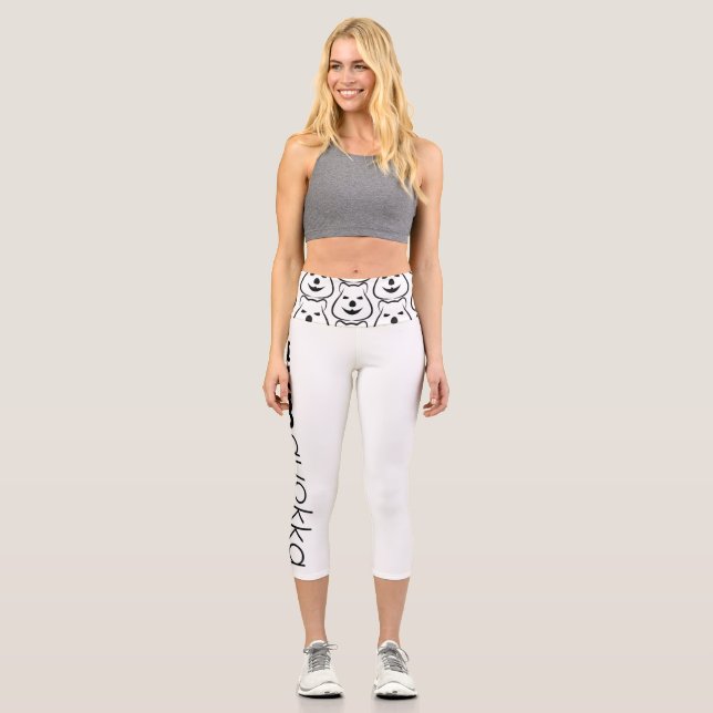 Gymquokka High-Waist Capris (Front)