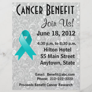 Gynaecologic Cancer  Benefit Floral Flyer