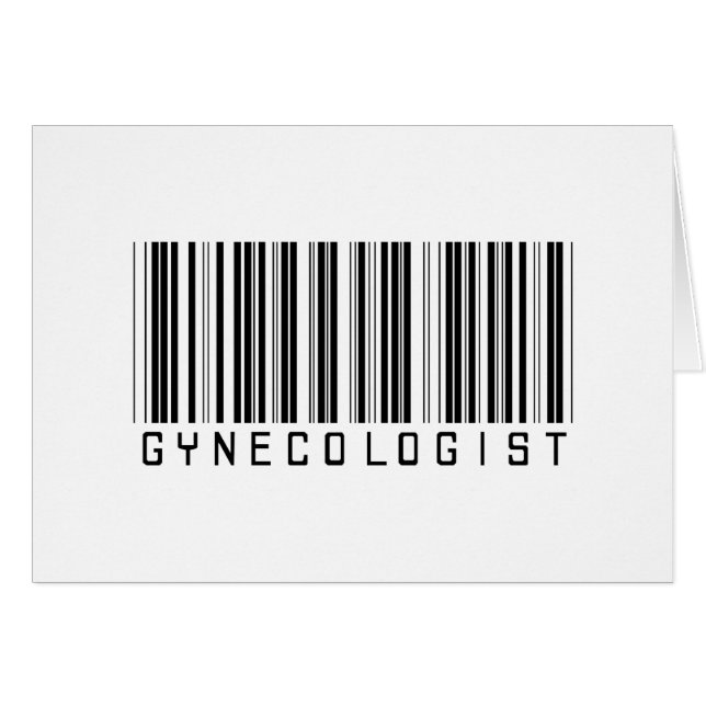 Gynaecologist Bar Code (Front Horizontal)