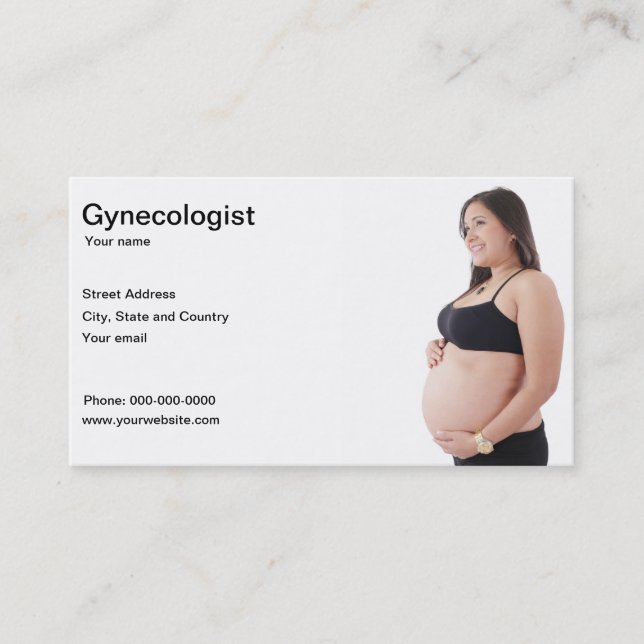 Gynaecologist business card (Front)