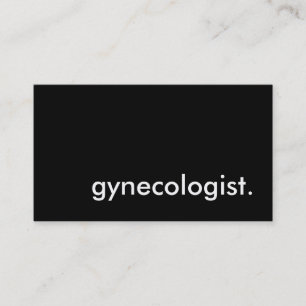 gynaecologist. business card