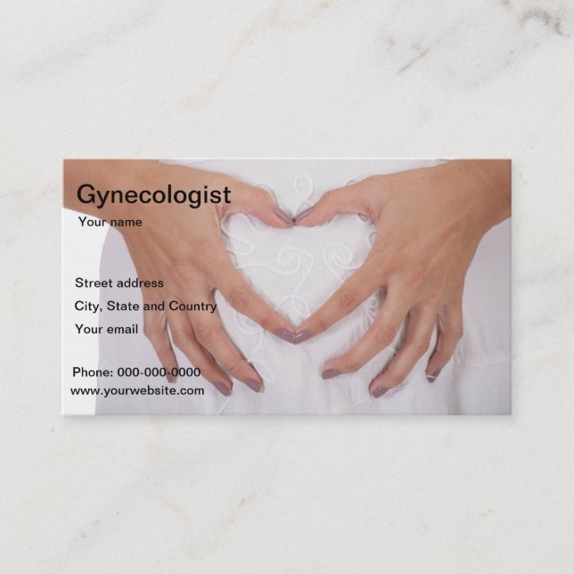 gynaecologist business card (Front)