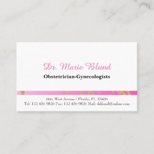Gynaecologists Obstetrician OBGYN clinic hospital Business Card