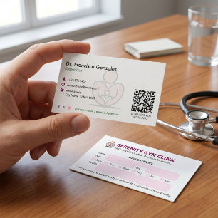 Gynaecology Clinic Business Modern Appointment Card
