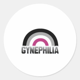 Gynephilia Pride Classic Round Sticker