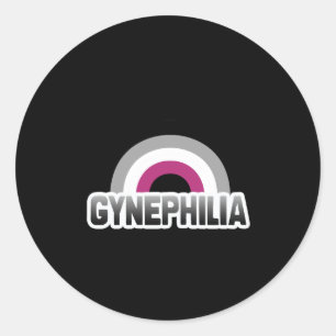 Gynephilia Pride Classic Round Sticker