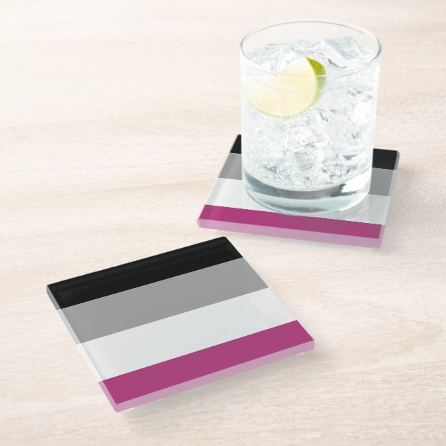 Gynephilia Pride Glass Coaster (Angled)