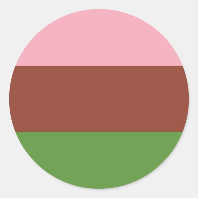 gynesexual pride flag classic round sticker (Front)