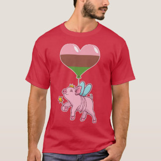 Gynoseual Pig FairyNonbinary Love T-Shirt